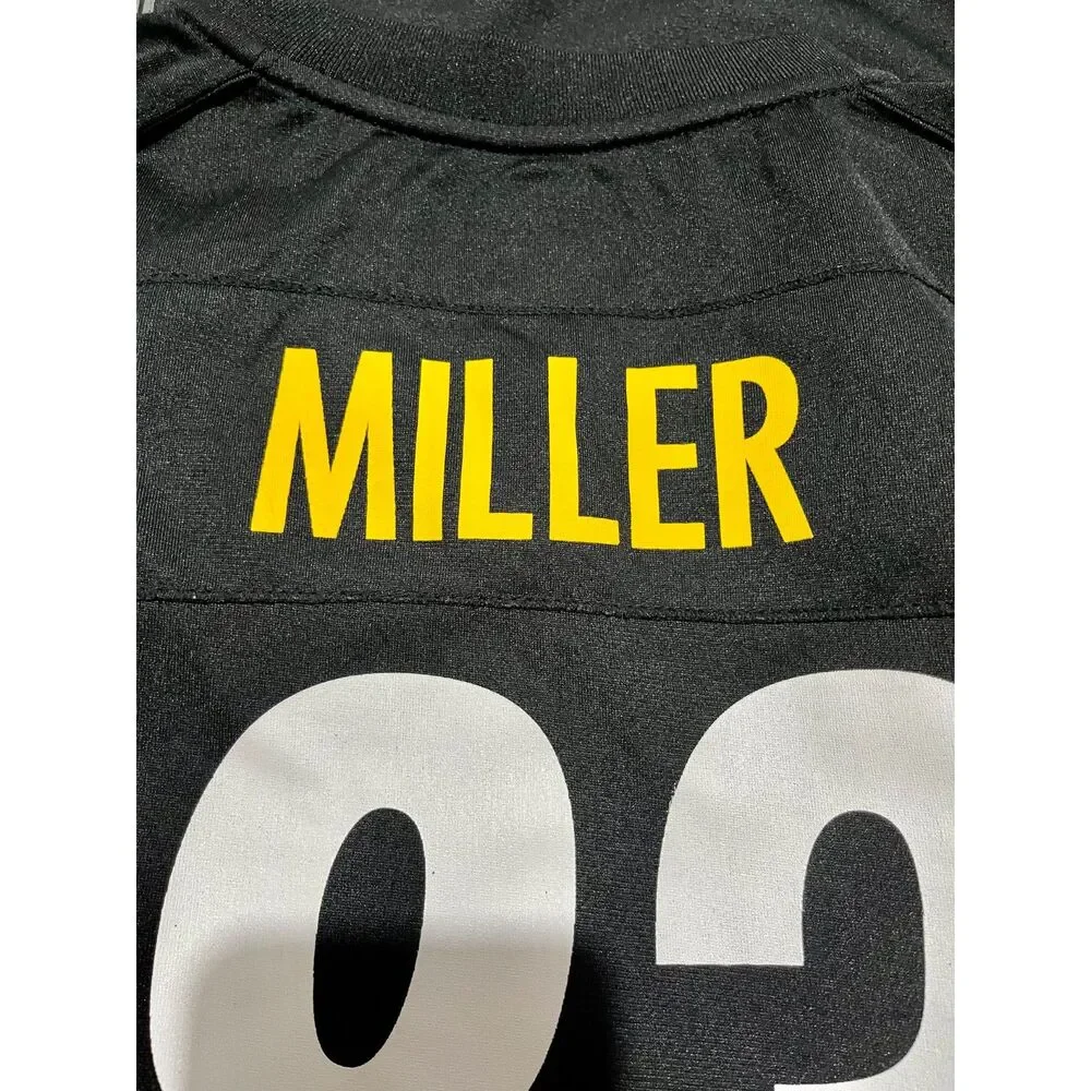 Nike NFL on field player jersey football steelers 83 Miller young mens L juniors